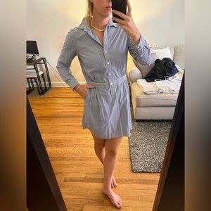 Banana Republic Stripped Collared Dress